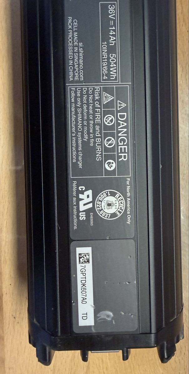 Shimano Batterie: Shimano STEPS BT-E8035 504wh Akku – Usato da Wil SG venduto da ChainRight 1