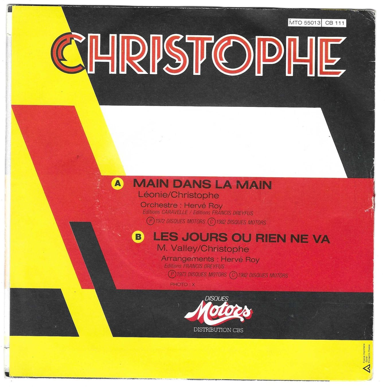 Dischi in vinile: CHRISTOPHE  -  MAIN DANS LA MAIN  +  1 – Usato da Bex venduto da Giorgiob 1