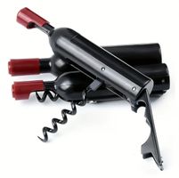Weinöffner Flaschenform 3-in-1 Korkenzieher Neu!