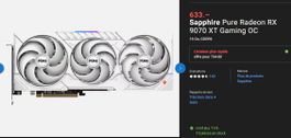 Sapphire Pure Radeon RX 9070 XT Gaming OC