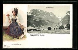 Präge-AK Appenzell, Schwendethal mit Ap