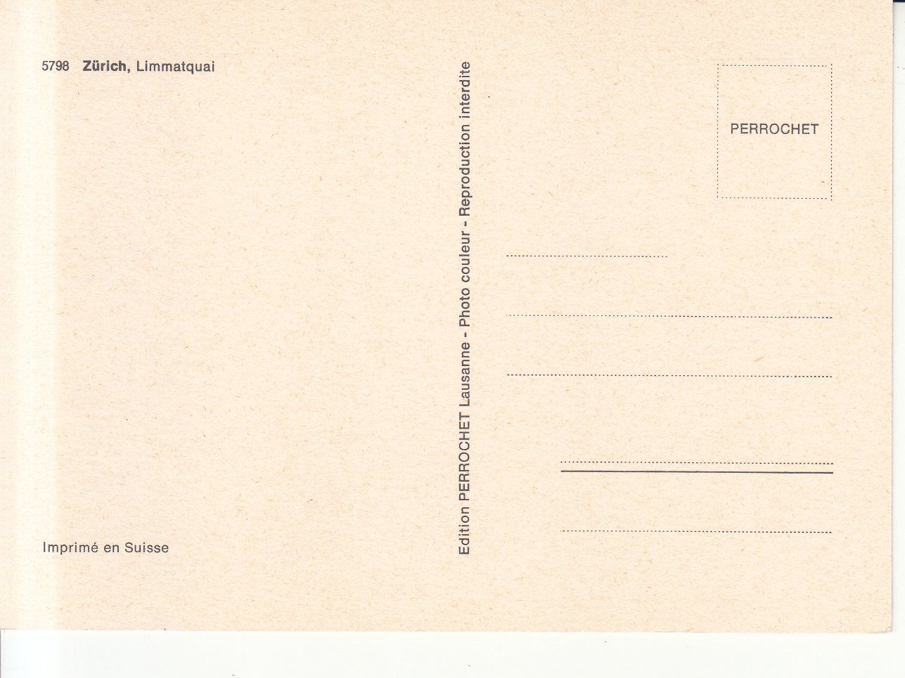 Cartoline postali: Zürich Limmatquai ca. 1980 – Usato da Bürglen TG venduto da StampGraf 1