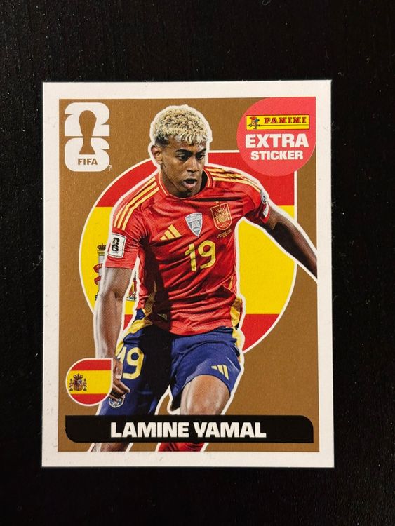 EXTRA STICKER Lamine YAMAL (Spanien) Bronze Panini WM 2026 (Neu (gemäss ...