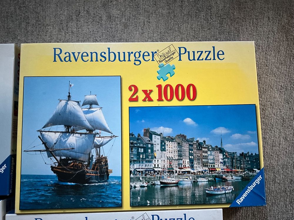  5 schöne Puzzle mit 1000 Teilen (Gebraucht) in Jona für CHF 30 – mit Motiv 