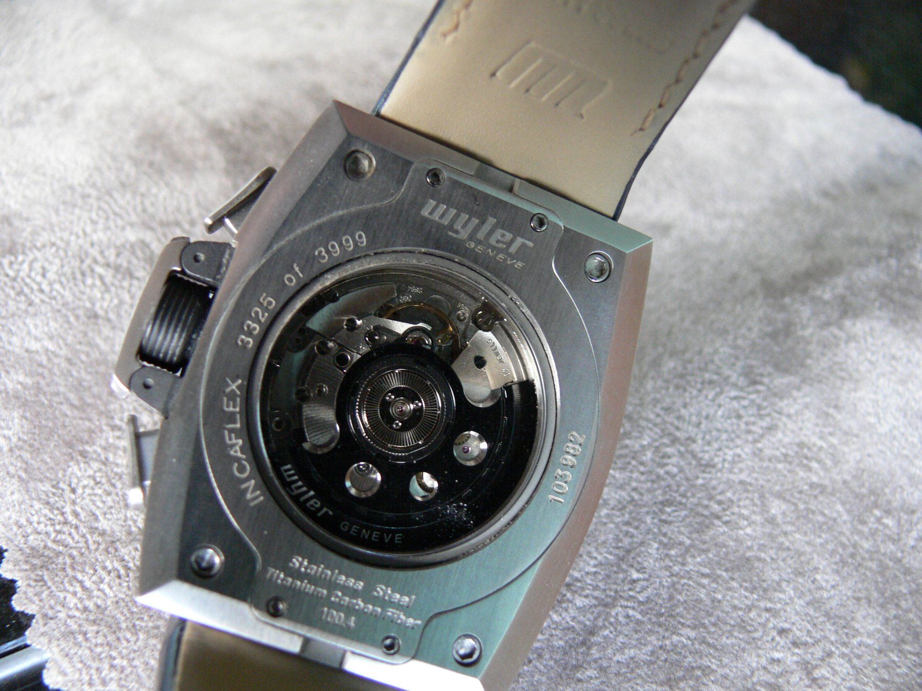 Wyler Orologi: Wyler Code R Automatic BLAU Chronograpph Kroko Code R 100.4 – Usato da Remigen venduto da Kelias 6