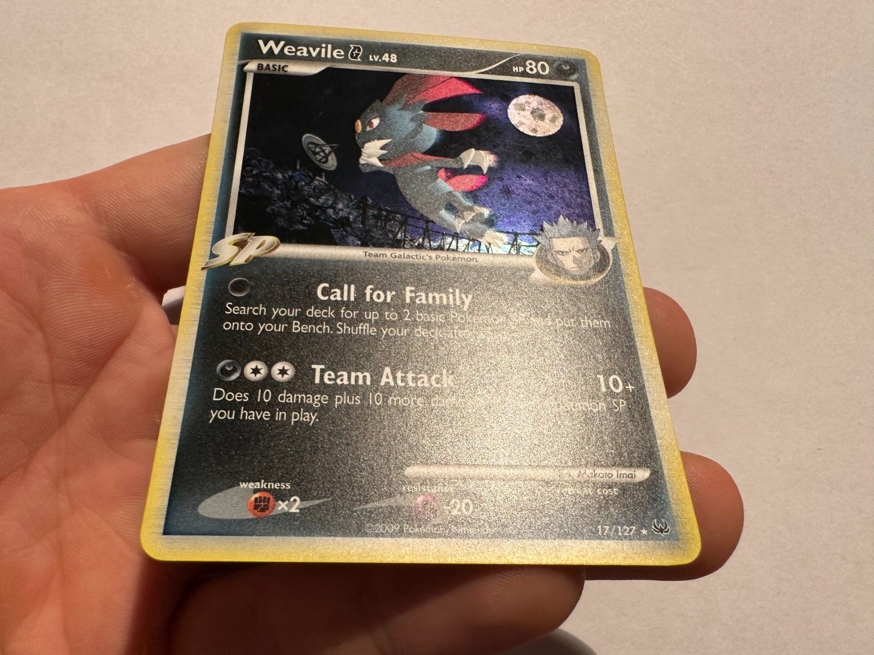Pokémon Carte collezionabili: Weavile G holo Platinum Base EN – Usato da Hagendorn venduto da Pokecollectorch 1