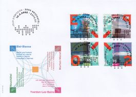1041-1044 FDC mit Vollstempel EXPO.02, Neuchâtel, C6-Couvert