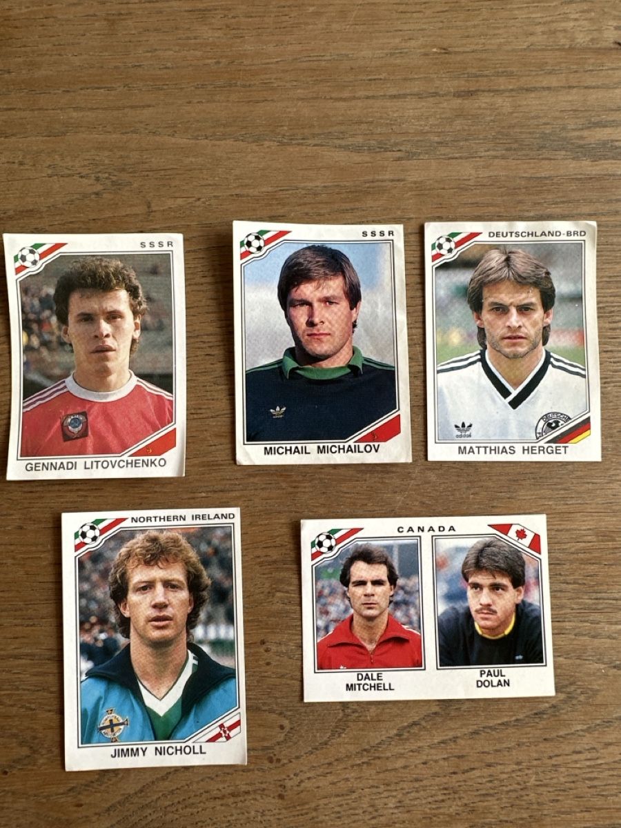 Panini Carte collezionabili: 5 Panini Sammelbilder Mexiko 86 – Nuovo (secondo la descrizione) da Frauenfeld venduto da Jose_luis