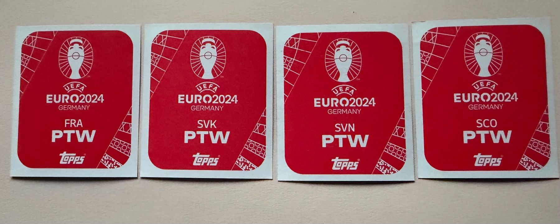 Topps Sammelbilder & Trading cards: TOPPS EM 2024 / 4 x FOIL topps PTW – Gebraucht aus Tegerfelden von siebenmacky 1