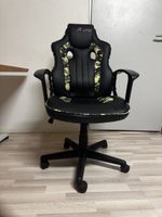 mcRACING A12 Gamingstuhl Camouflage Schwarz/Grün neuwertig