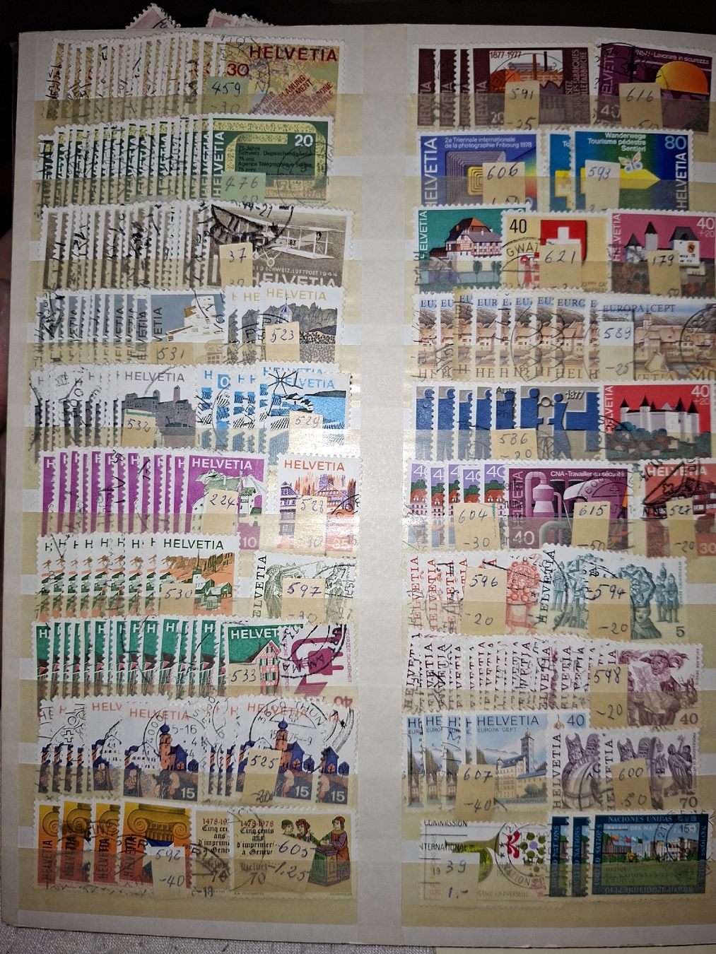 Alle Briefmarken: Dublettensammlung Schweiz div.  – Gebraucht aus Balgach von SIMEON27 4