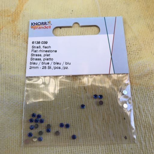 Perle (finte): LOT STRASS FLACH BLAU – Nuovo e nell'imballaggio originale da Ostermundigen venduto da crazy-horse-1840 2