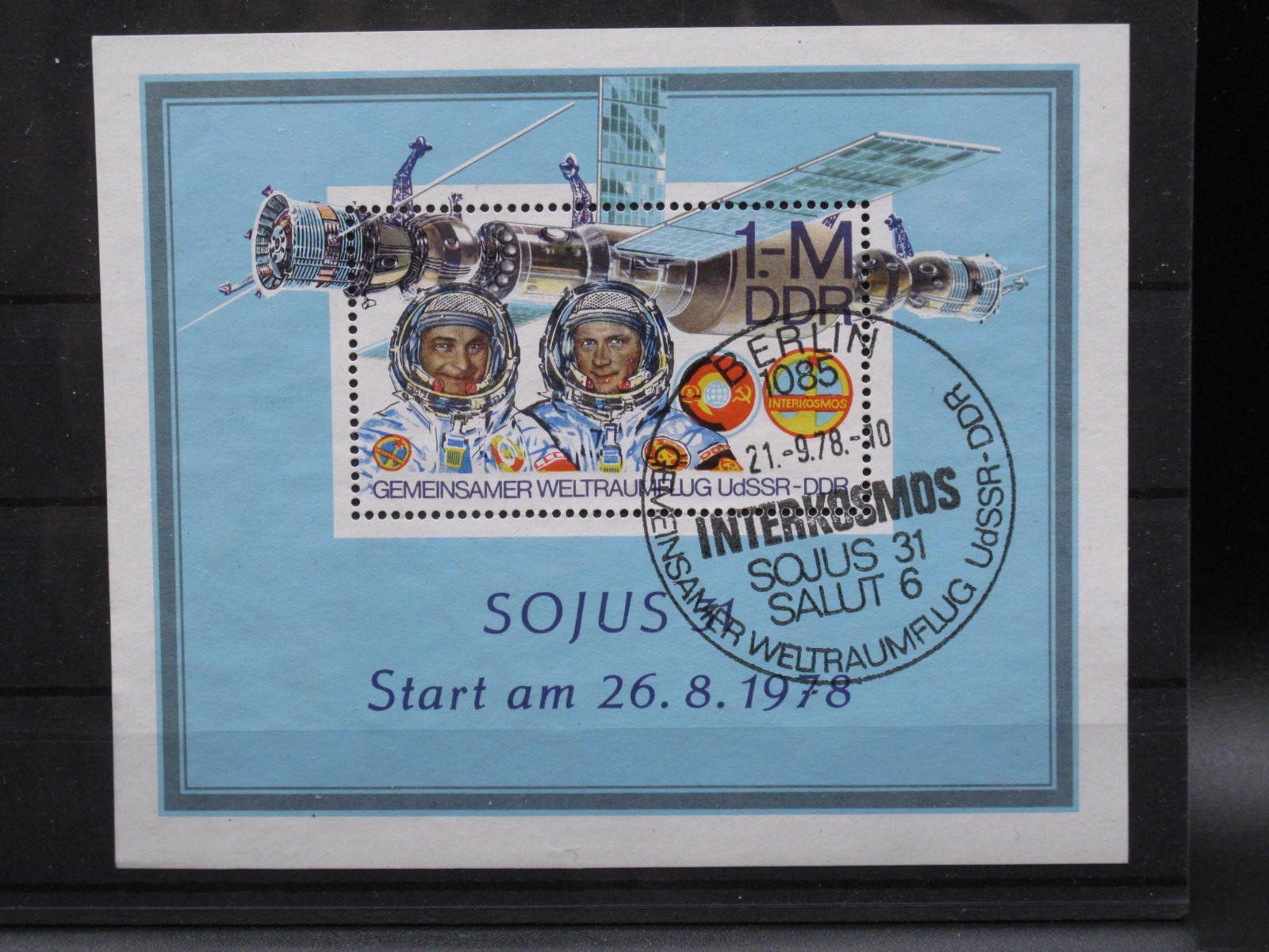 Tutti i francobolli: DDR 1978 Weltraumflug Block 53 ET gest. – Usato da Wil SG venduto da fva01