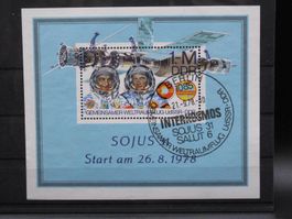 DDR 1978 Weltraumflug Block 53 ET gest.