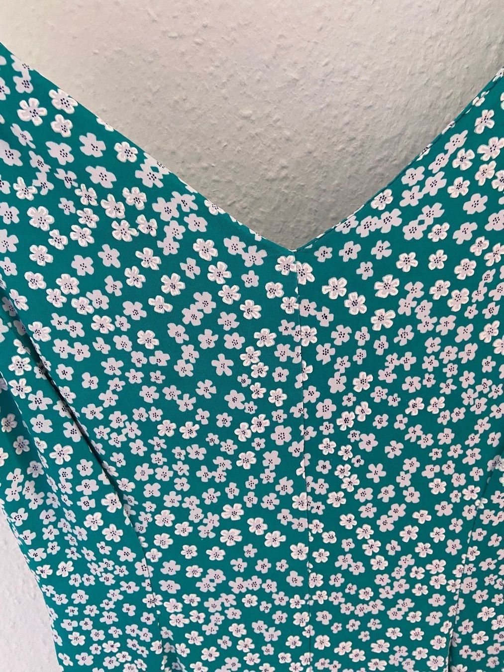 Kleider: Robe patineuse vert turquoise avec motif – Gebraucht aus Veyrier von Leilazizou 3
