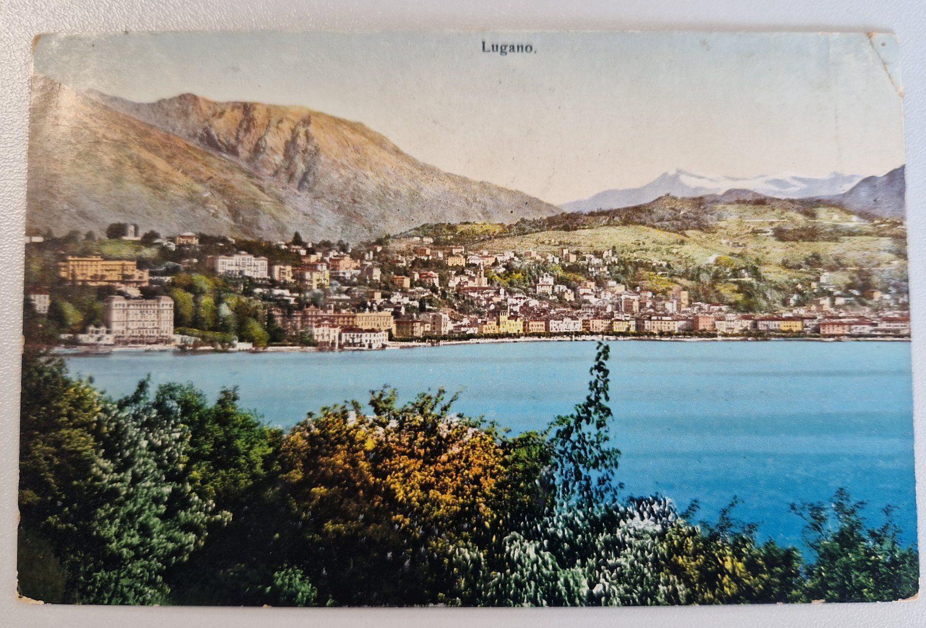 Cartoline postali: Lugano ca 1920 – Usato da Melchnau venduto da Arthurius