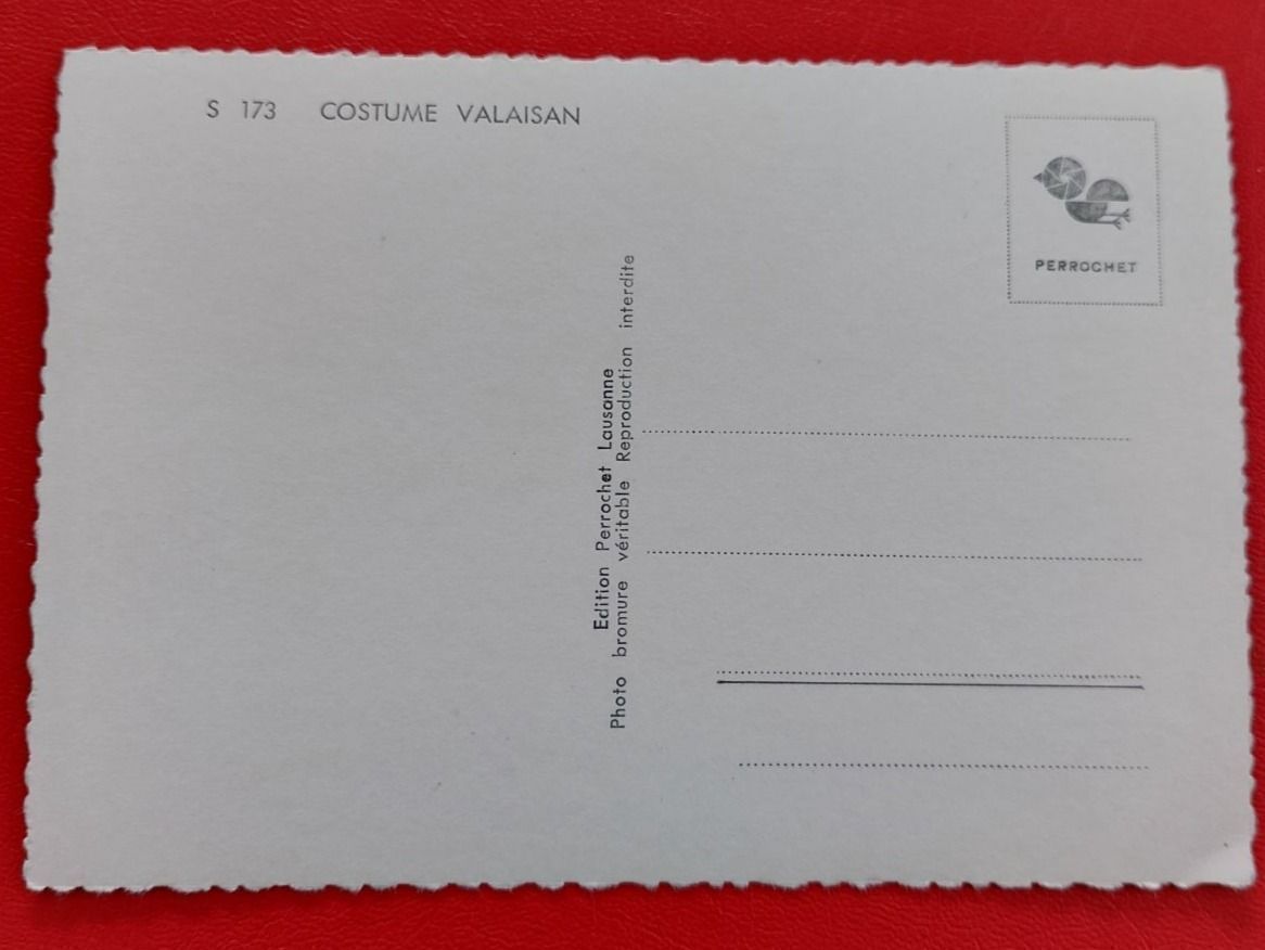 Cartoline postali: Costume Valaisan ; Wallis – Usato da St-Légier-Chiésaz venduto da Theo006 1