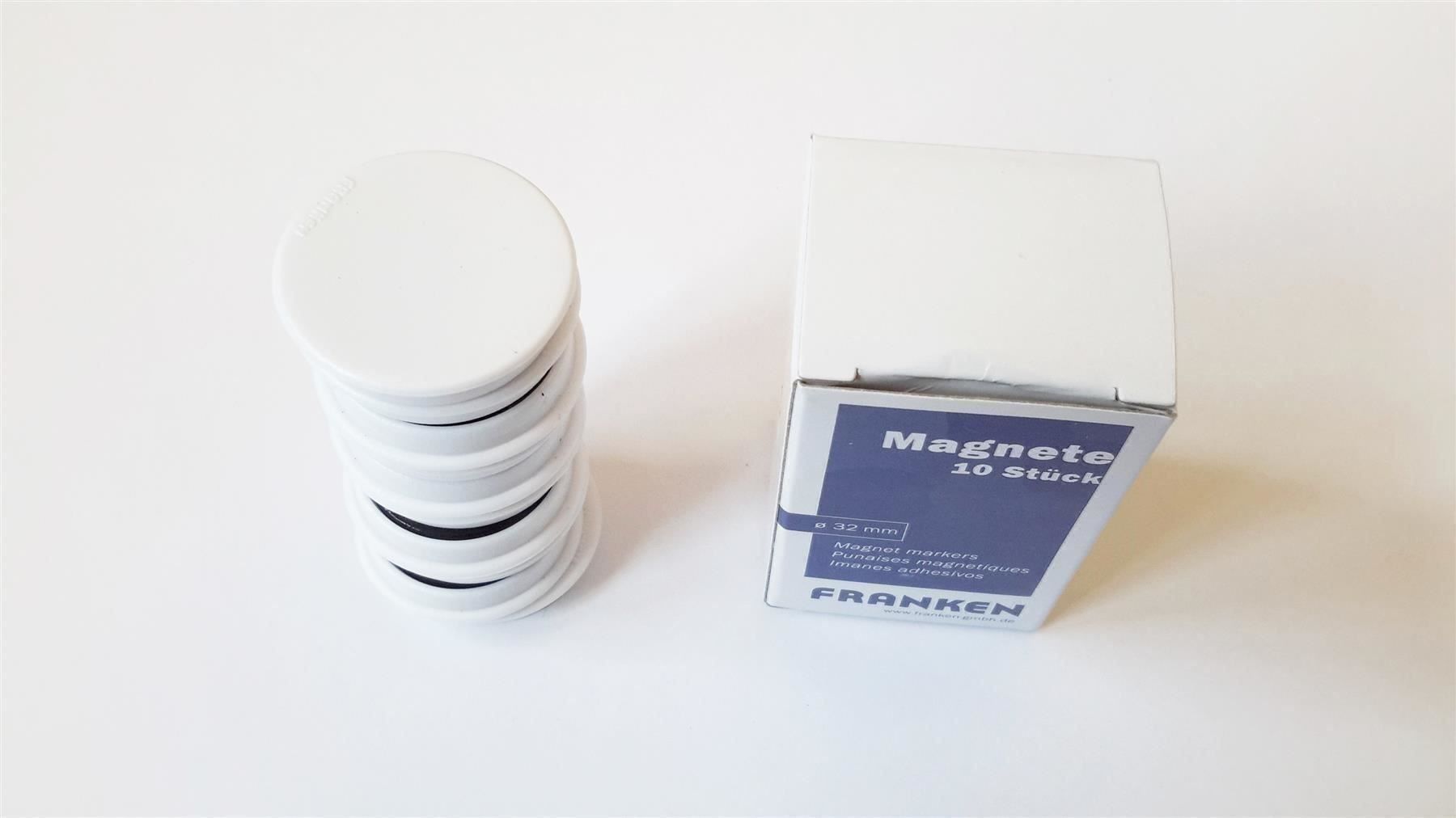 Calamite: Magnete 10 Stück, 32 mm, weiss – Nuovo e nell'imballaggio originale da St. Gallen venduto da cointec 4