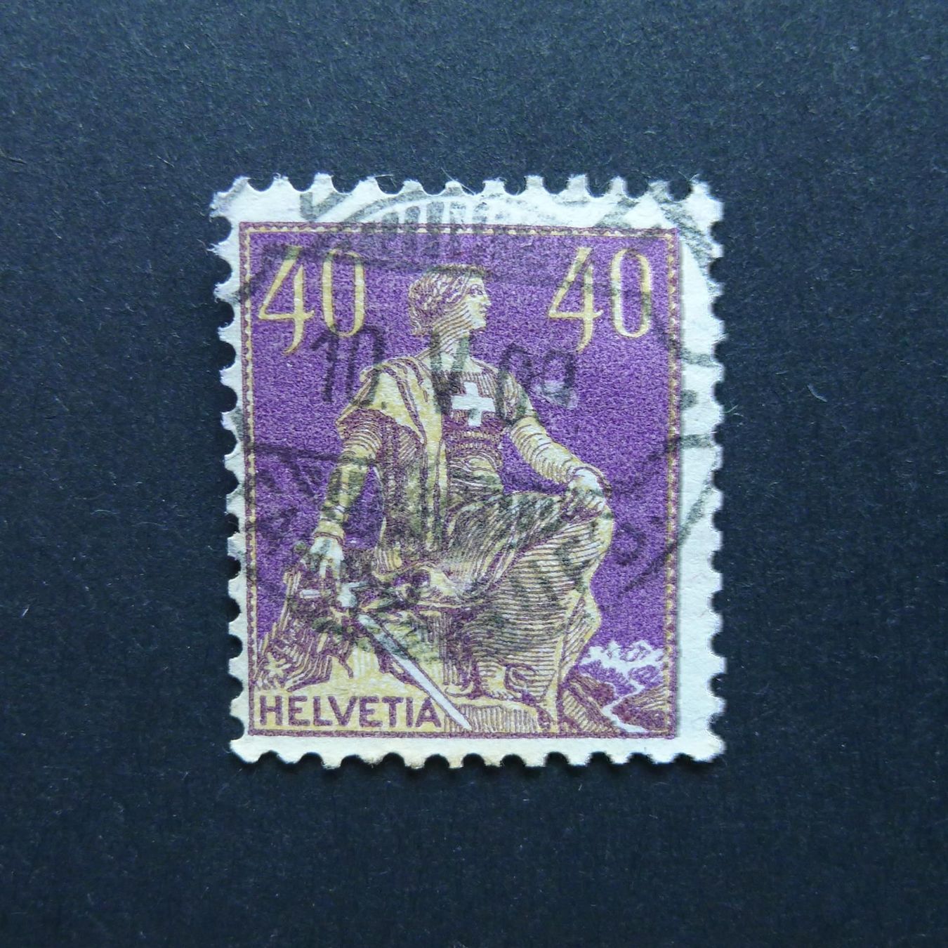 Tutti i francobolli: 1908 Nr. 107  mit Rasierklingenstempel – Usato da Dagmersellen venduto da wyss1982