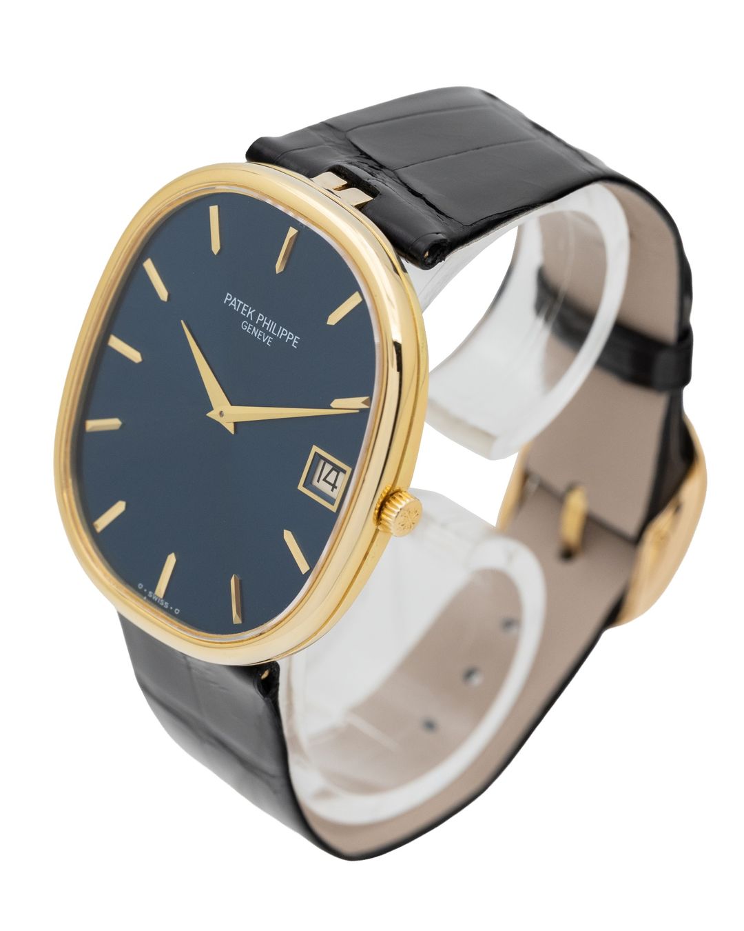 Patek Philippe Orologi: Patek Philippe Ellipse Jumbo 3605 Blue dial Full set – Usato da Genève venduto da Swisstreasures-SA 2