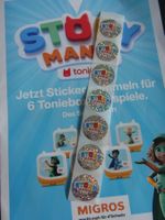 7 x Sticker STORY MANIA von Migros