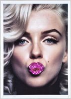 Death NYC Pop Art Druck " Pink Vuitton Lips Marilyn Monroe