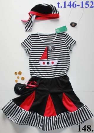 Costume pirate - fille / Pirat t.146-152    NEU!