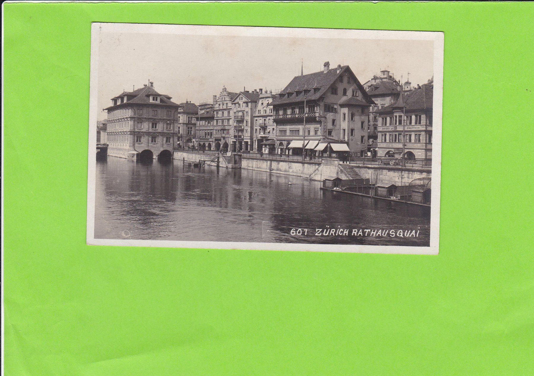 Cartoline postali: Zürich-Rathausquai – Usato da St. Peterzell venduto da neckertal