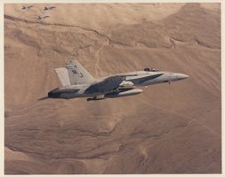 Pressefoto F/A-18A Hornet US Navy auf Kodak Fotopapier