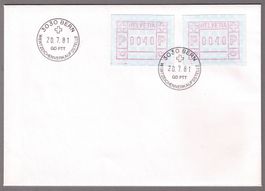 ATM 6_FDC_FD-Brief 20.7.81 BERN 30_40+40 portogerecht Europa