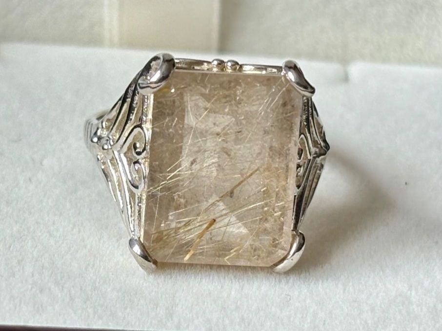 Anelli: Rutilquarz Ring Silber 925, Gr. 60 – Nuovo (secondo la descrizione) da Brugg AG venduto da lau_9rvy 2