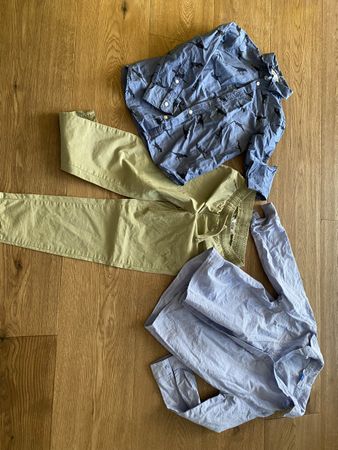 Festliches Kleiderpaket Hose 2 Hemden 110/116