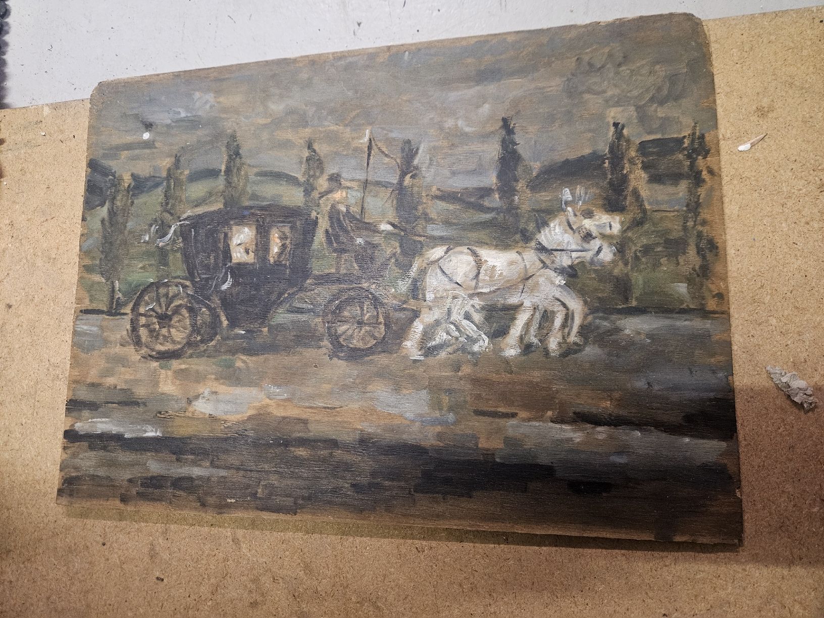 Dipinti: gemälde expressionistica – Usato da Schwellbrunn venduto da Rosaroterpanter
