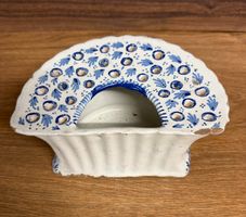 Antiker Nachttopfeinsatz Keramik blau weiss gebraucht