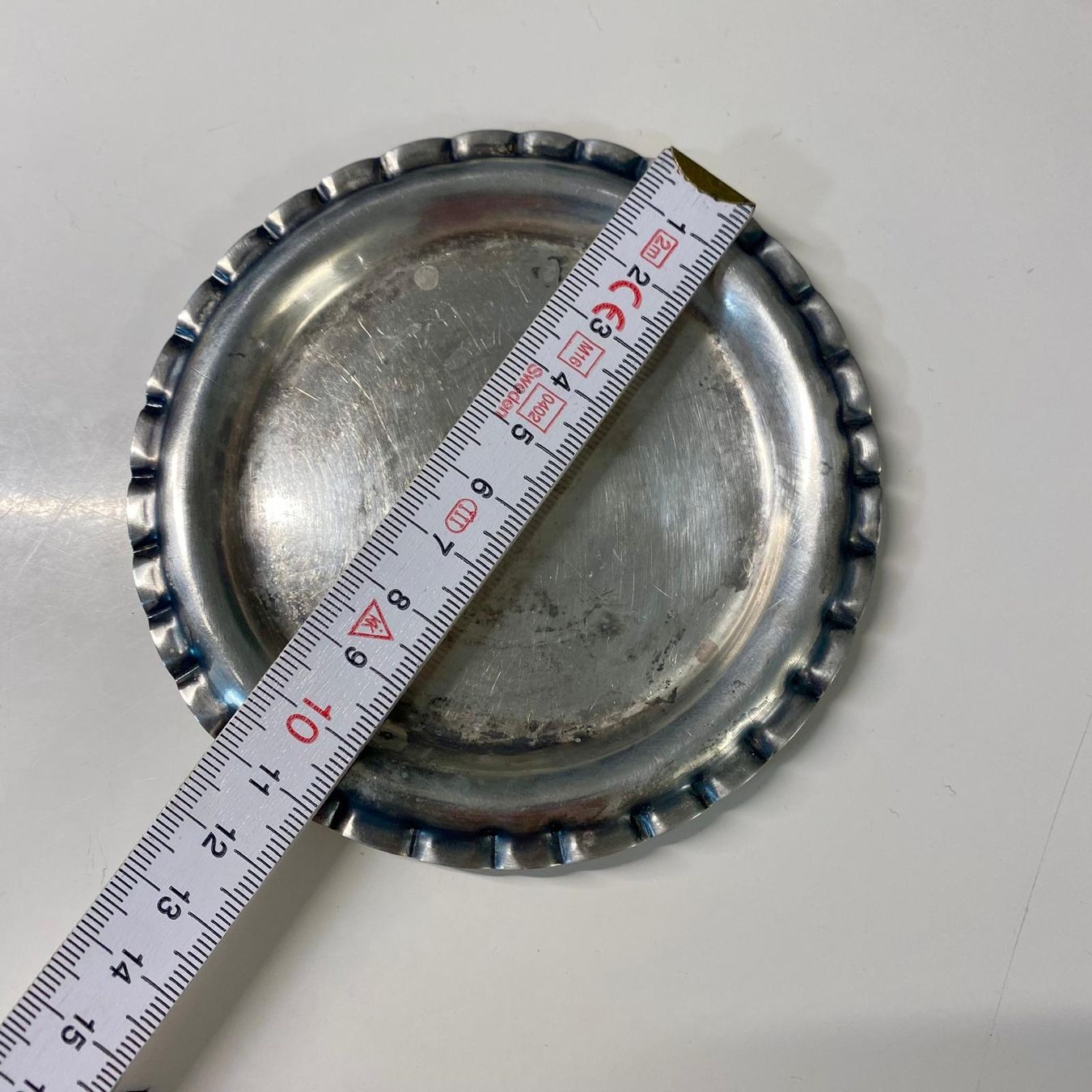 Piatti: Altes Unterteller mit gewelltem Rand, D=9cm – Usato da Krauchthal venduto da MEWA01 2