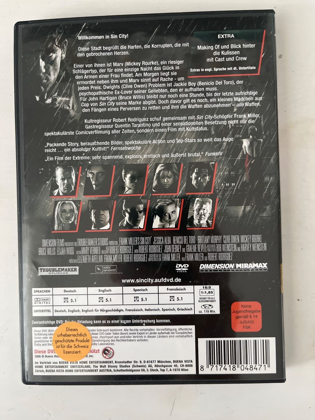 Tutti i DVDs: Sin City (2005) DVD – Nuovo (secondo la descrizione) da Sierre venduto da black.box 1