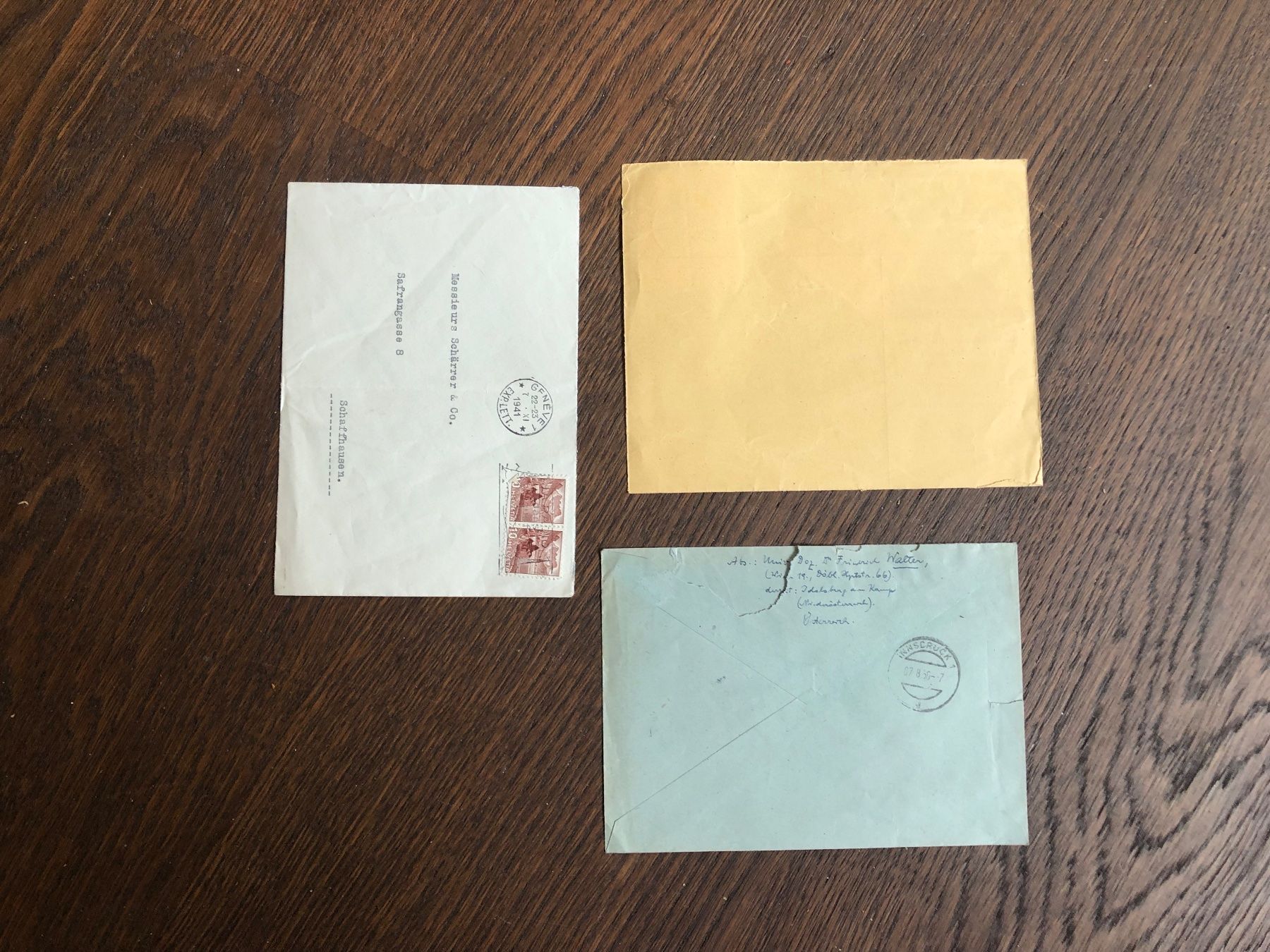 Tutti i francobolli: 7 Belege SCHWEIZ - aus Archiv – Usato da Lufingen venduto da Rac0 4
