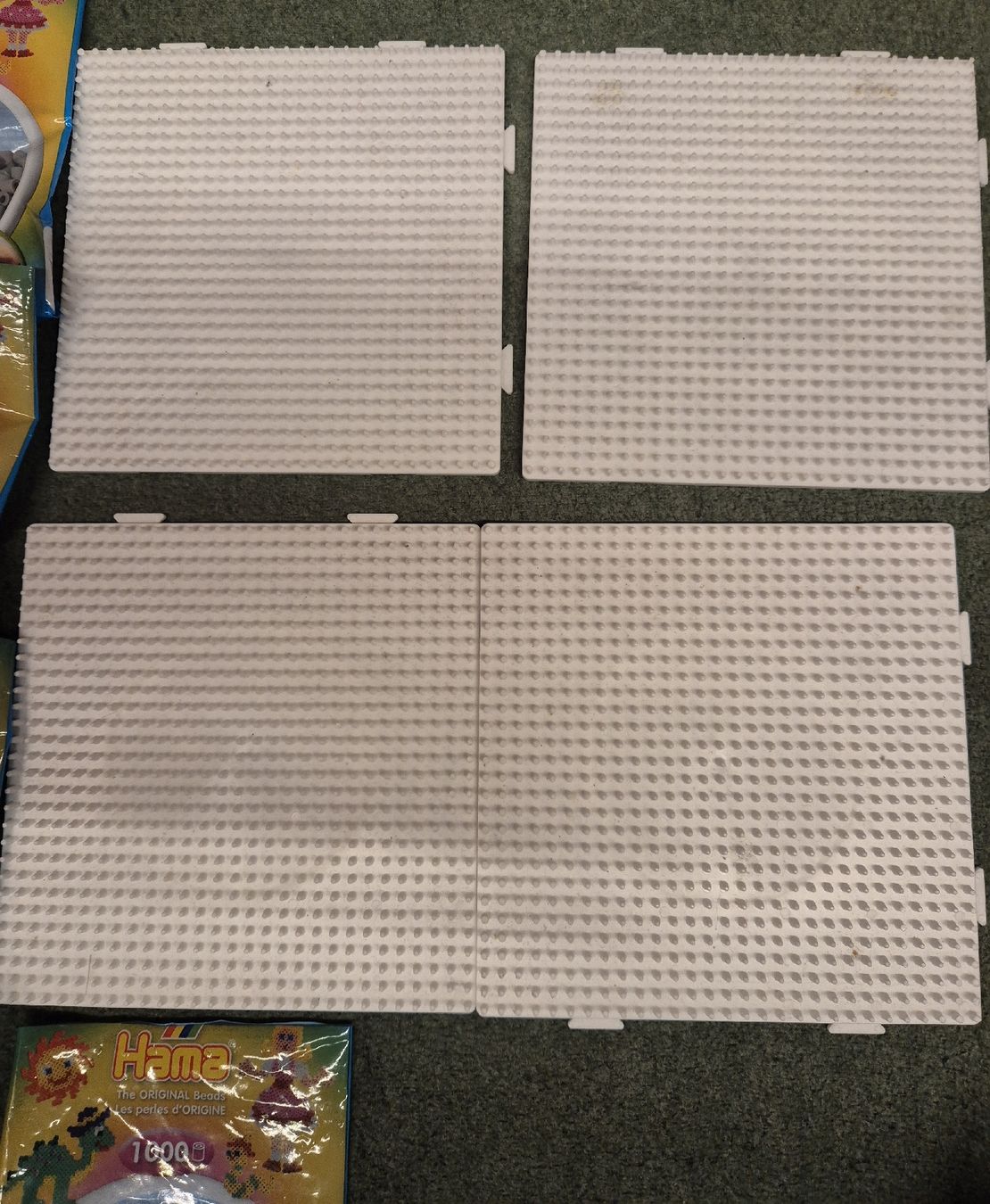 Kit bricolage: Hama Bügelperlen Set mit 4 Steckplatten gebraucht – Usato da Halten venduto da GiMu.84 1