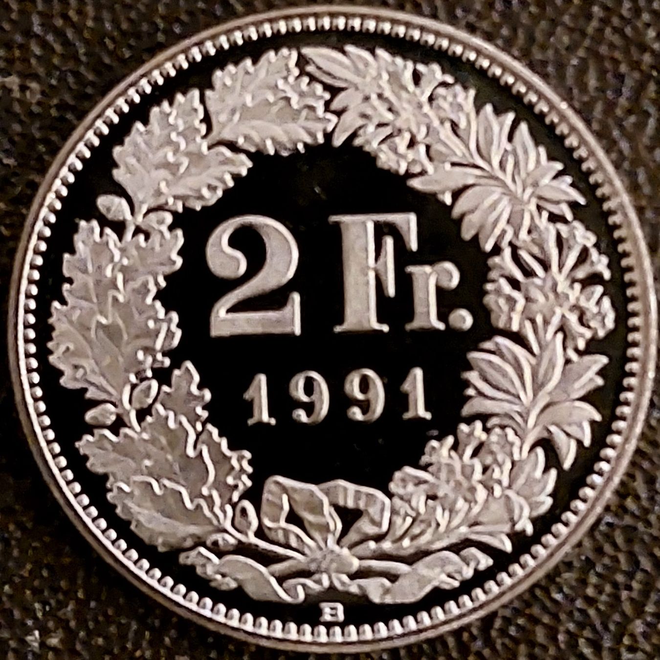 Tutti le monete: 2 Franken 1991 stgl. / aus Münzsatz – Nuovo (secondo la descrizione) da Arch venduto da coinsandmore