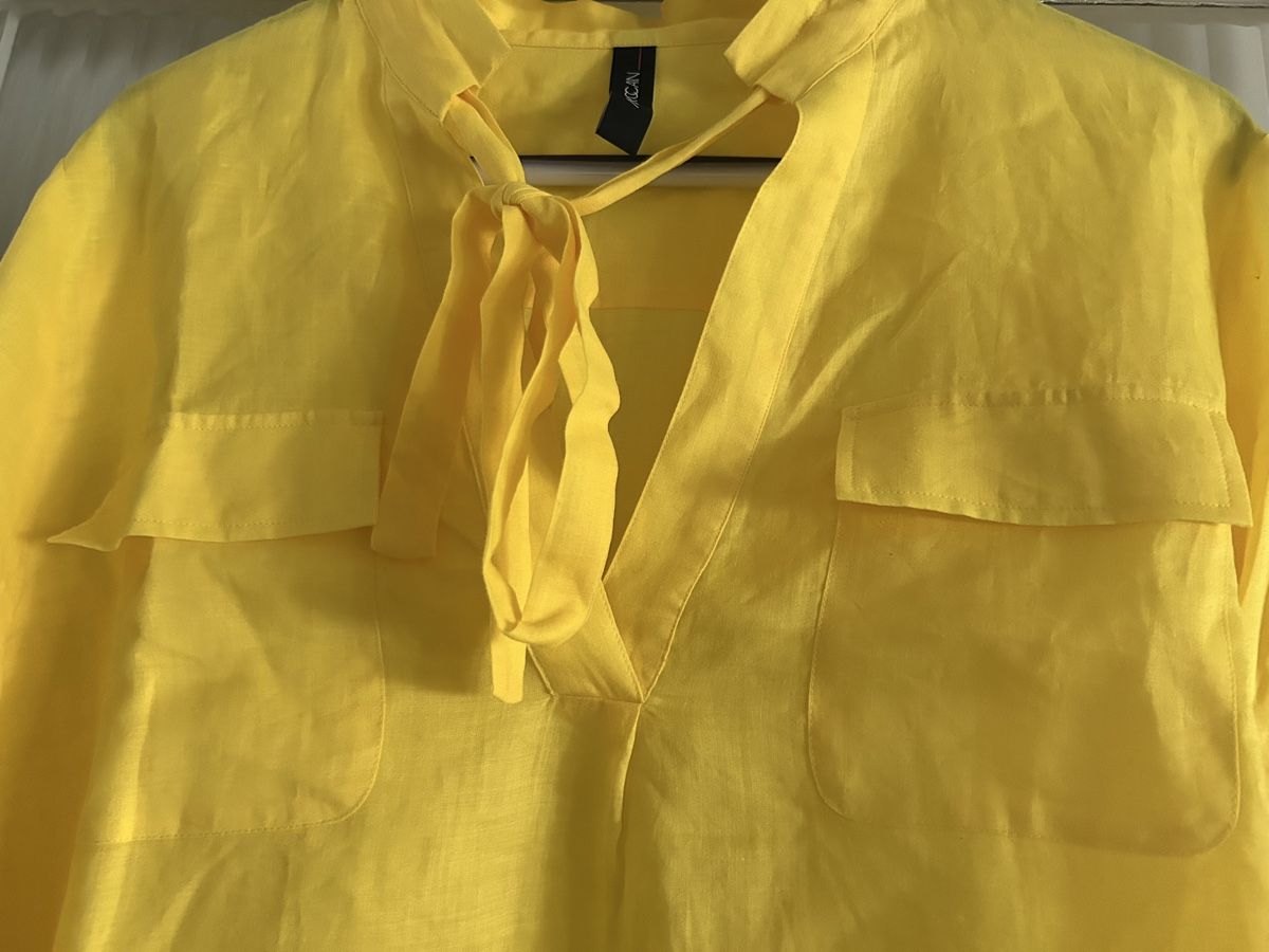 Marc Cain Camicette: Marc Cain Bluse gelb Grösse 48 – Usato da Allschwil venduto da meeresperle 1