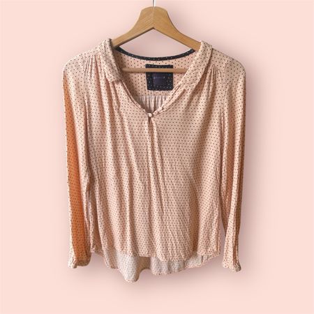Pink Blouse mit Polka Dots von Promod XS/34