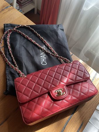 Damen Ledertasche  rot guter Zustand