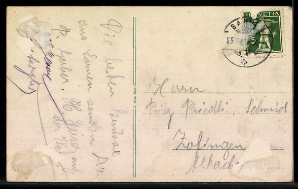 Cartoline postali: AK Sarnen, Ortsansicht mit Bergen – Usato da Berlin venduto da bartko-reher 1