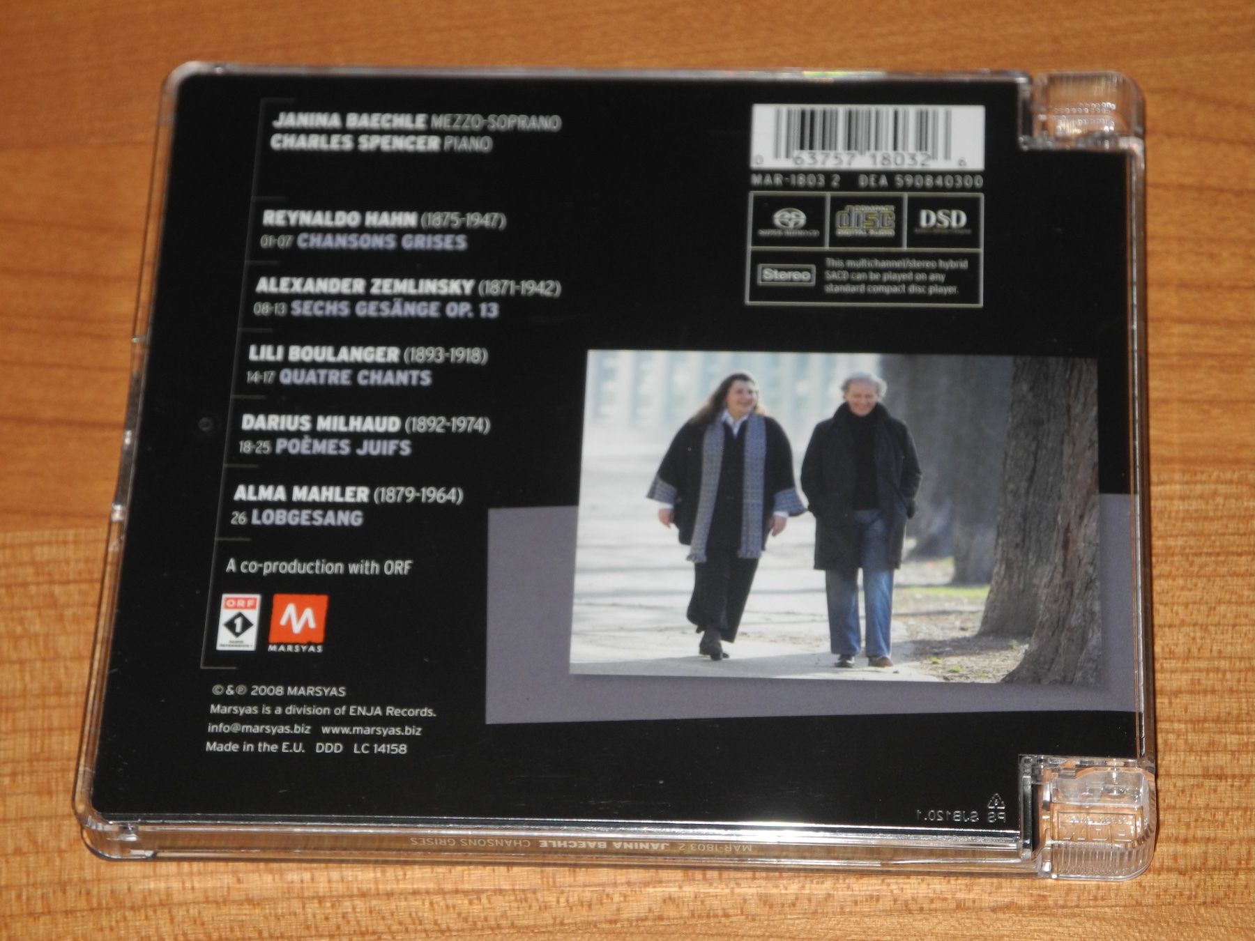 CD: JANINA BAECHLE / CHARLES SPENCER: CHANSONS GRISES - SACD – Nuovo (secondo la descrizione) da Fahrwangen venduto da Swirl2 2