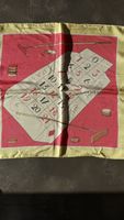 Foulard vintage - décor jeu de croquet original année 70