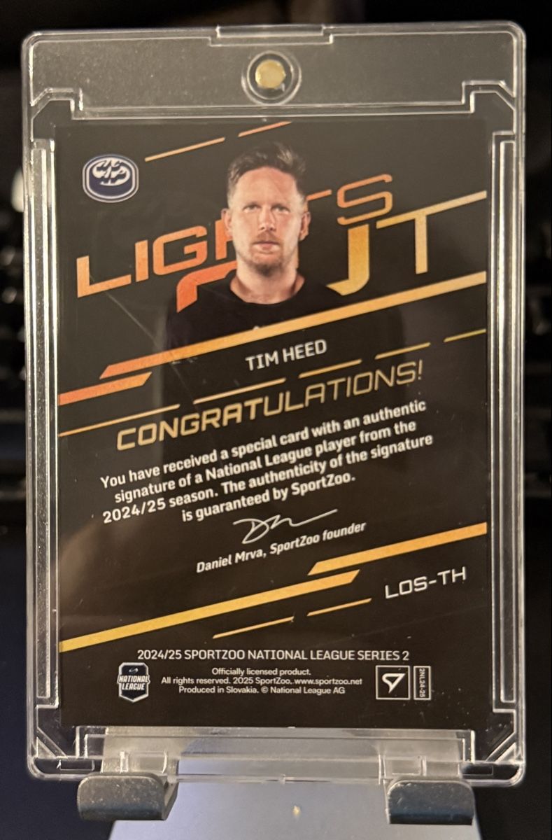Sportzoo Carte collezionabili: Tim Heed 35/65 Lights Out Auto – Nuovo (secondo la descrizione) da Zauggenried venduto da Puckcollector_NS 1