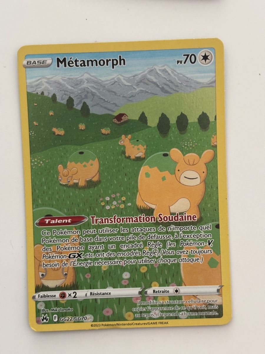 Pokémon Carte collezionabili: Carte Pokémon MÉTAMORPH gg22 fr – Nuovo (secondo la descrizione) da lausanne venduto da helderj