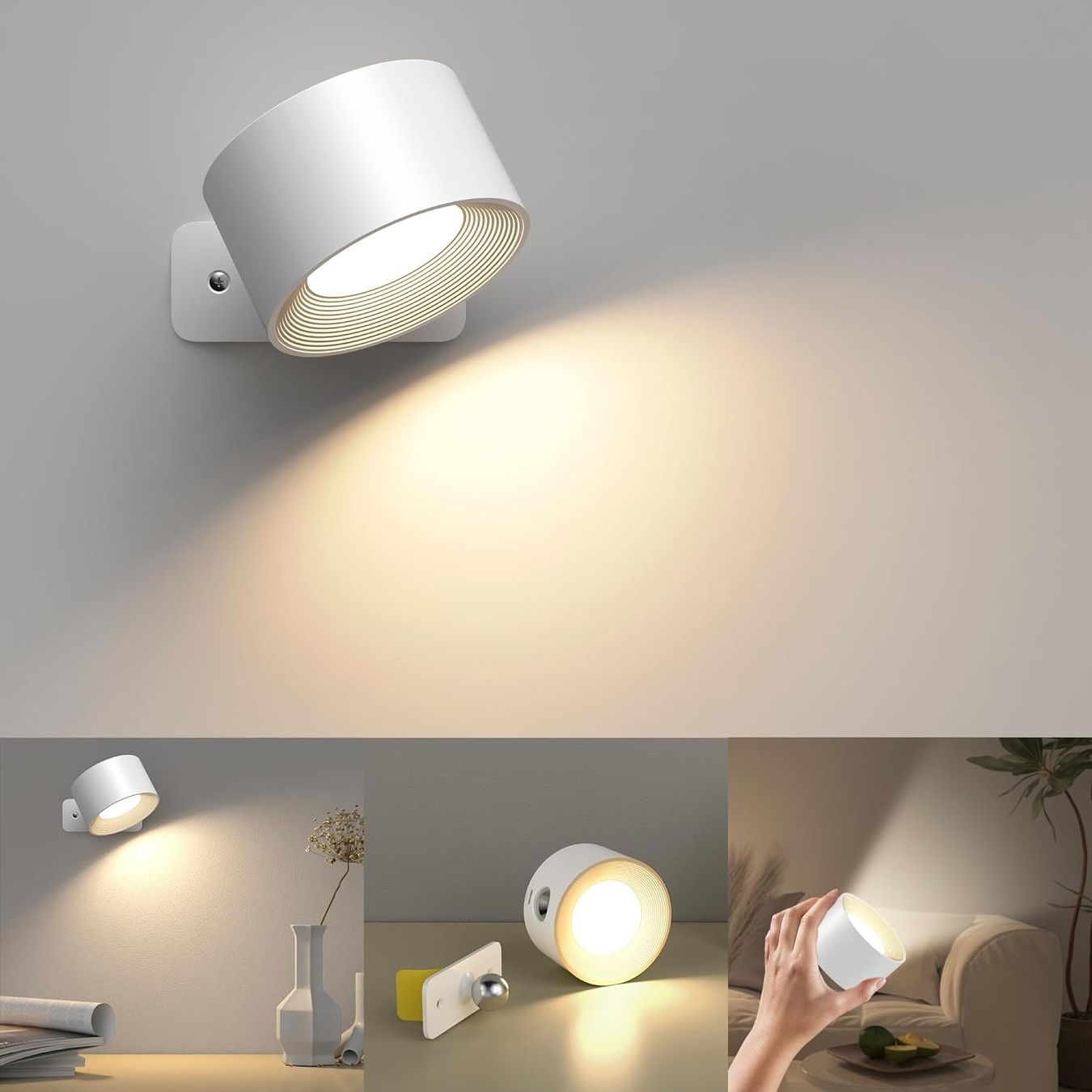 Lampade: 2 Stück Touch-Control LED Wandleuchte Innen – Nuovo e nell'imballaggio originale da Châtelaine venduto da topshop.switzerland 1