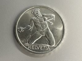 5 Fr. Silber Schweiz St. Jakob 1944