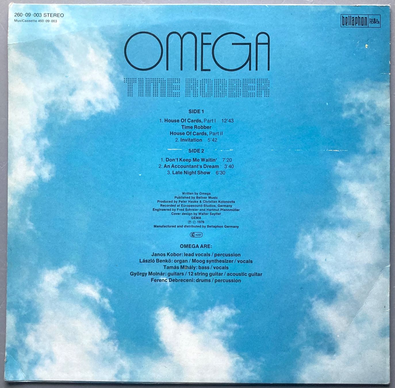 Dischi in vinile: OMEGA - TIME ROBBER – Usato da Poliez-Pittet venduto da Newtown-Records 1